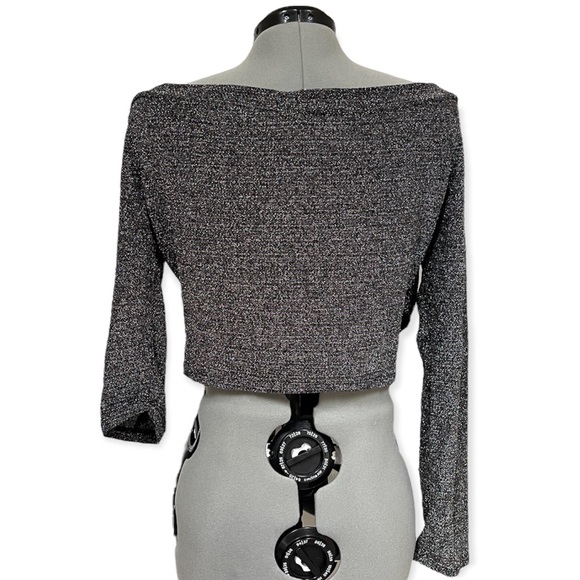 💎Fashion nova Multicolor metallic crisscross top - Picture 5 of 10